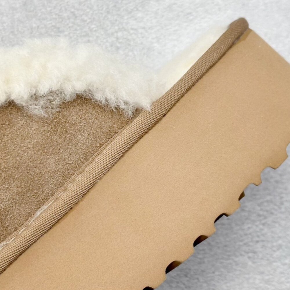 UGG Brown Plush Slippers - Picture 9 of 9